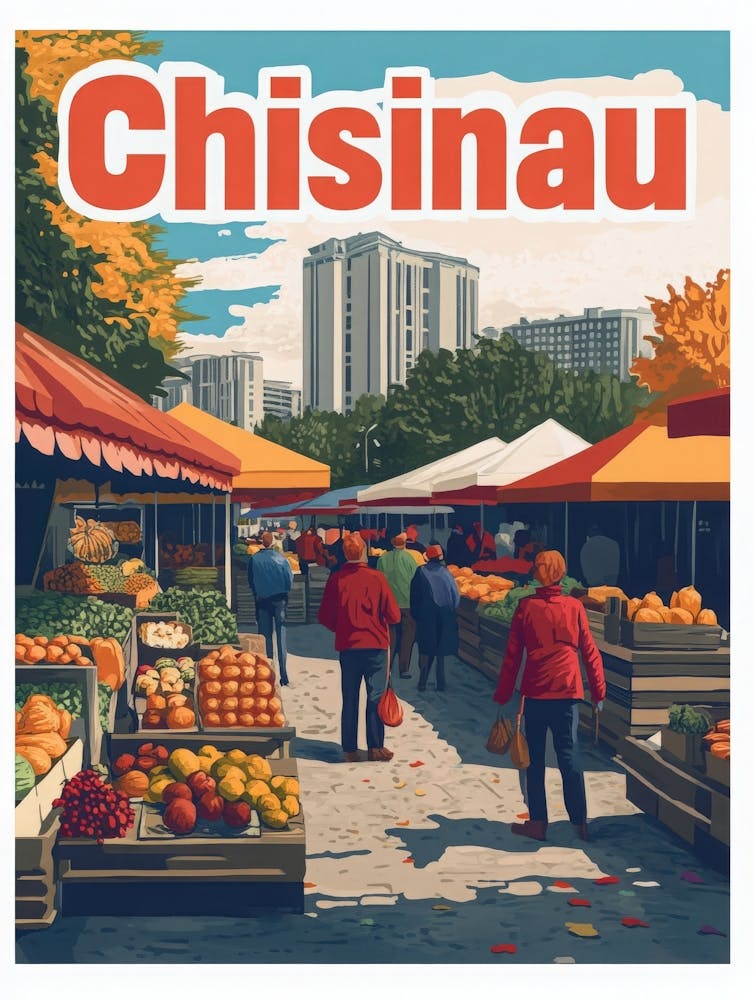 Aihrgdesign A 1970s Inspired Travel Poster For Chisinau 5