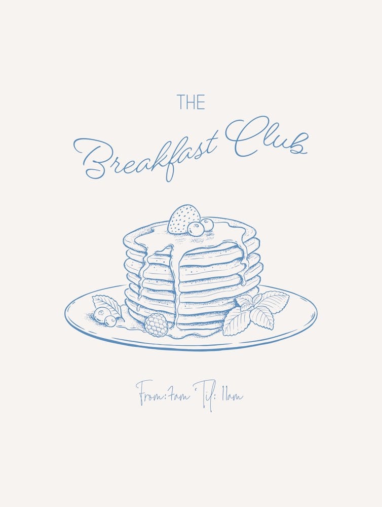 The Breakfast Club - Blue And Cream