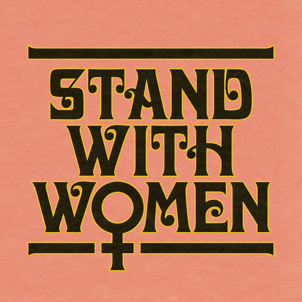 Stand With Women Pink Quadrat