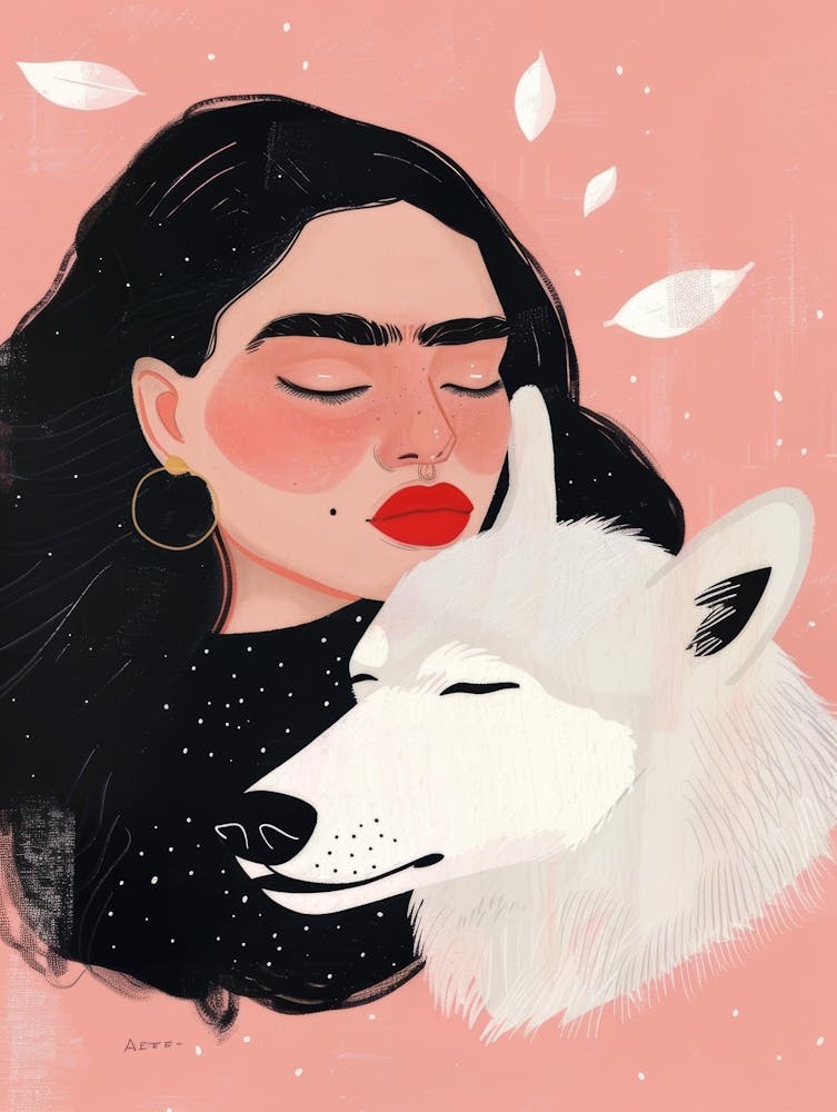 Girl And A Wolf