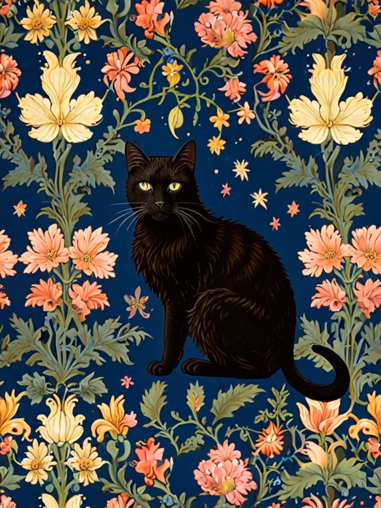 William Morris Black Cat 3