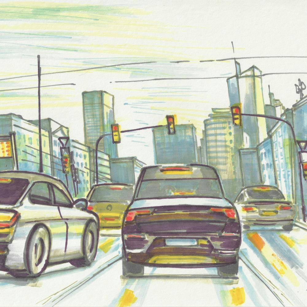 Warsaw Traffic Pulse Square