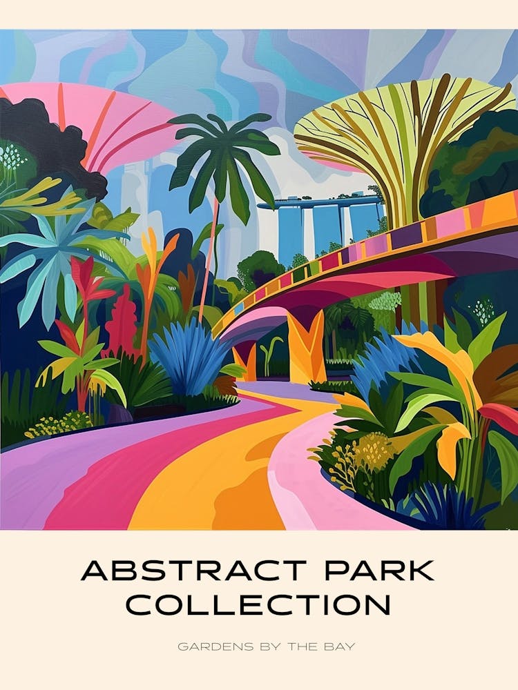 Abstract Park Collection Poster Gardens By The Bay Singapore 5