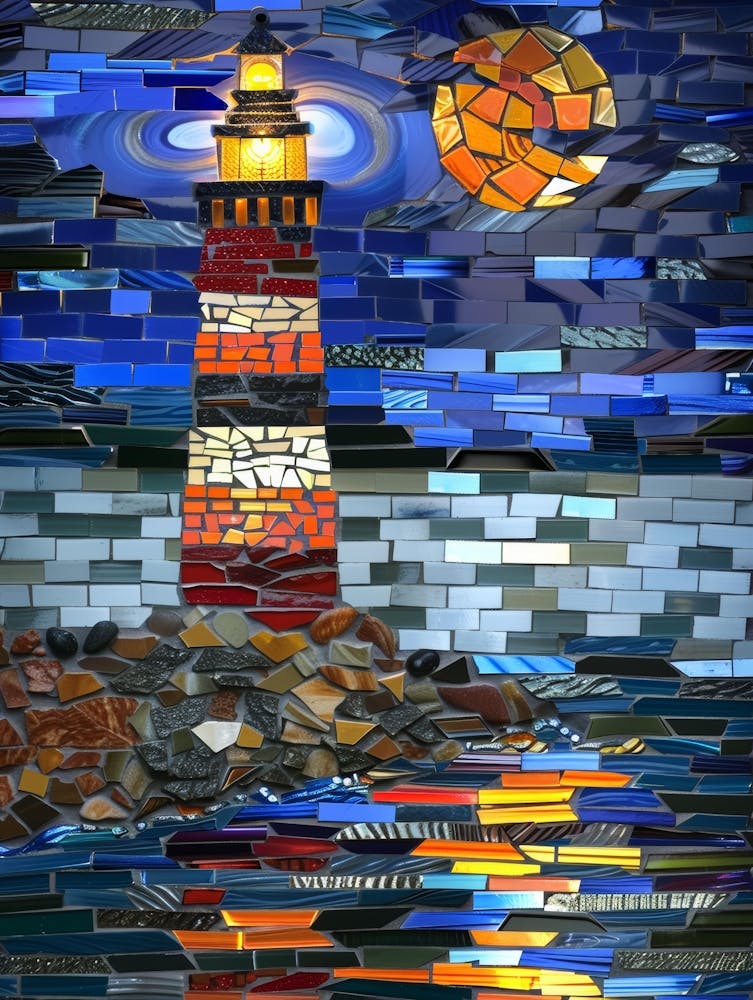 Lighthouse At Night 9