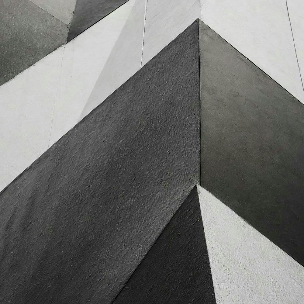 Firefly Abstract Geometry Of Black And White Wall Background; Textured Backdrop 53599