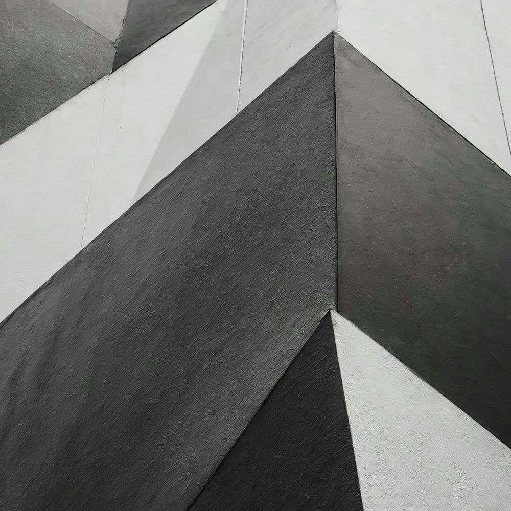 Firefly Abstract Geometry Of Black And White Wall Background; Textured Backdrop 53599