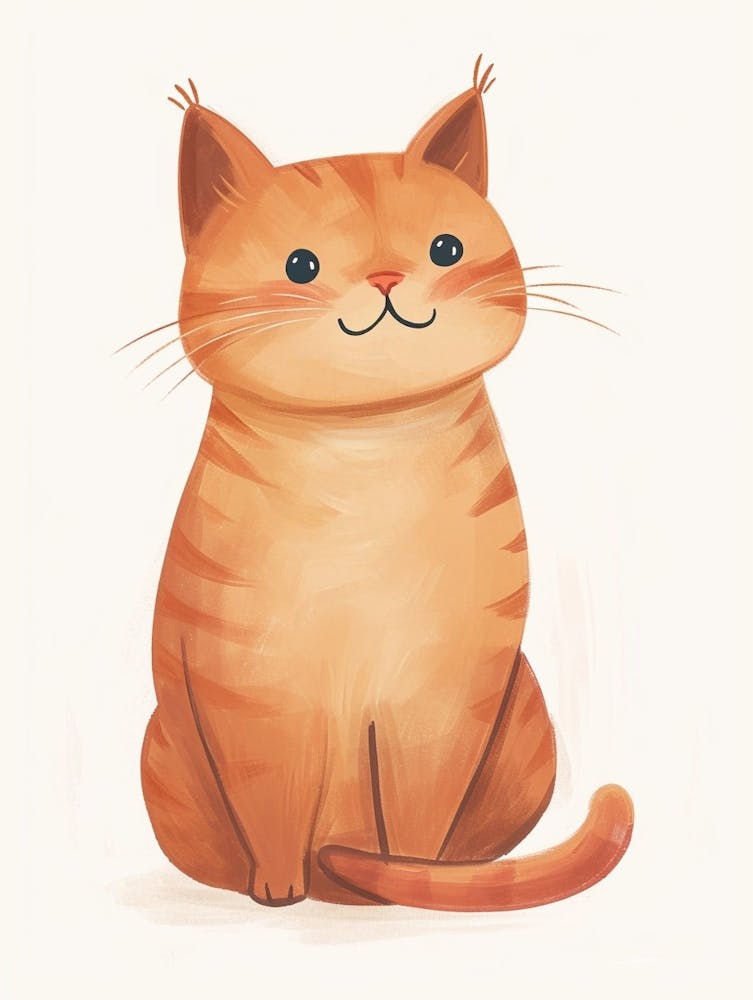 Exotic Shorthair Cat Clipart Illustration 2