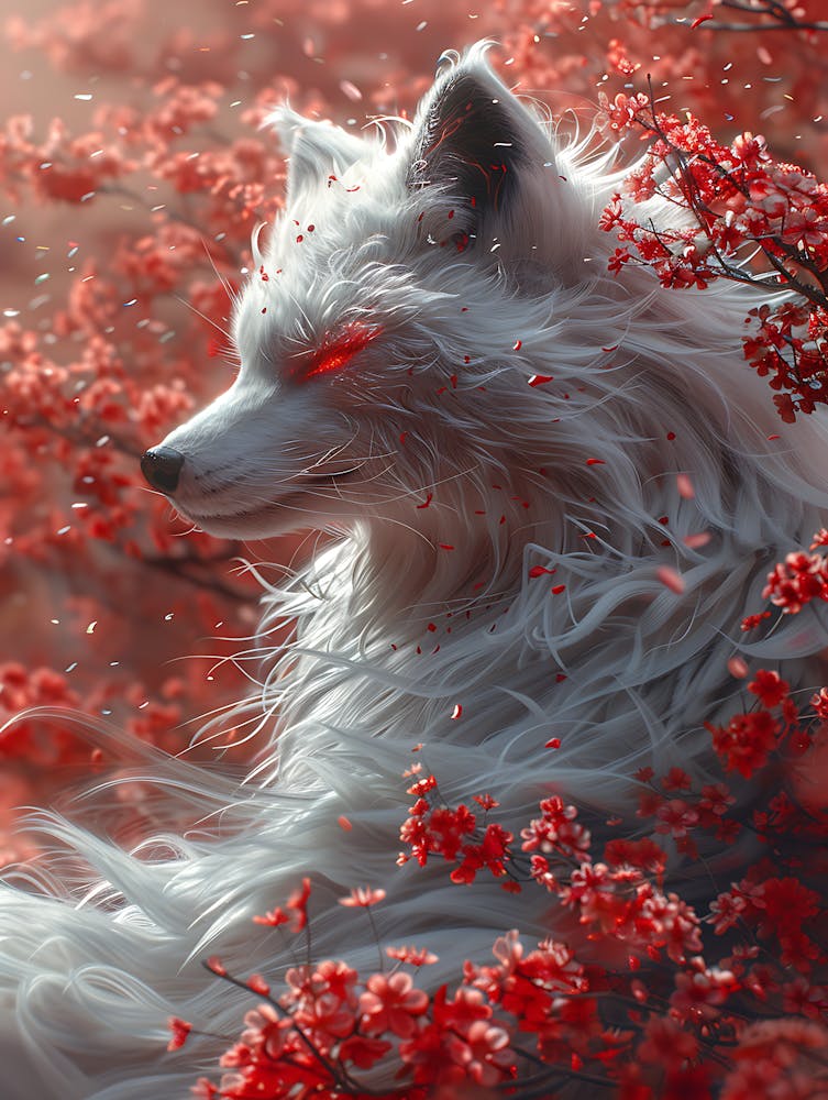 Beautiful Fantasy White Fox 3