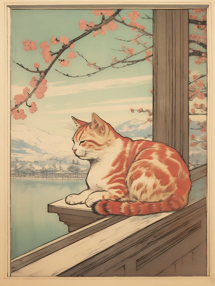 Cat On A Window Sill