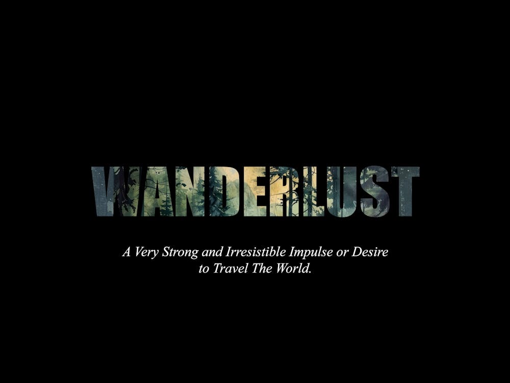 Wanderlust Poster Retro Wooded Pines 6