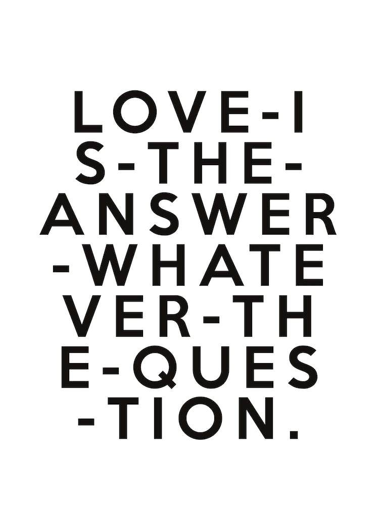 Love Is The Answer