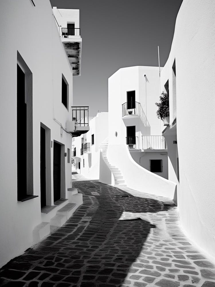 Ibiza, Spain, Black And White Analogue Photography 1