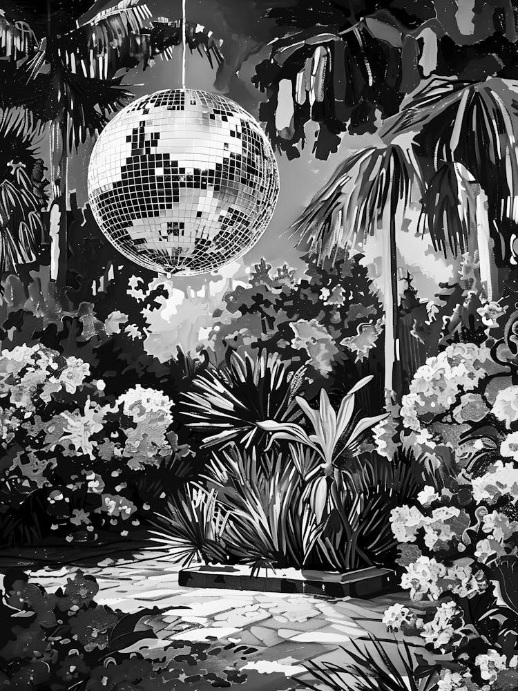 Disco Ball In The Garden