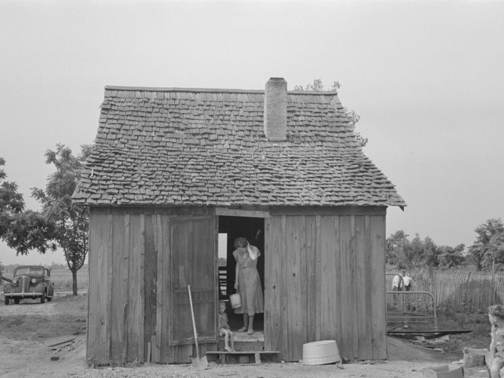 Rear Of House Occupied By Sharecropper, Southeast Missouri Farms By Russell Lee