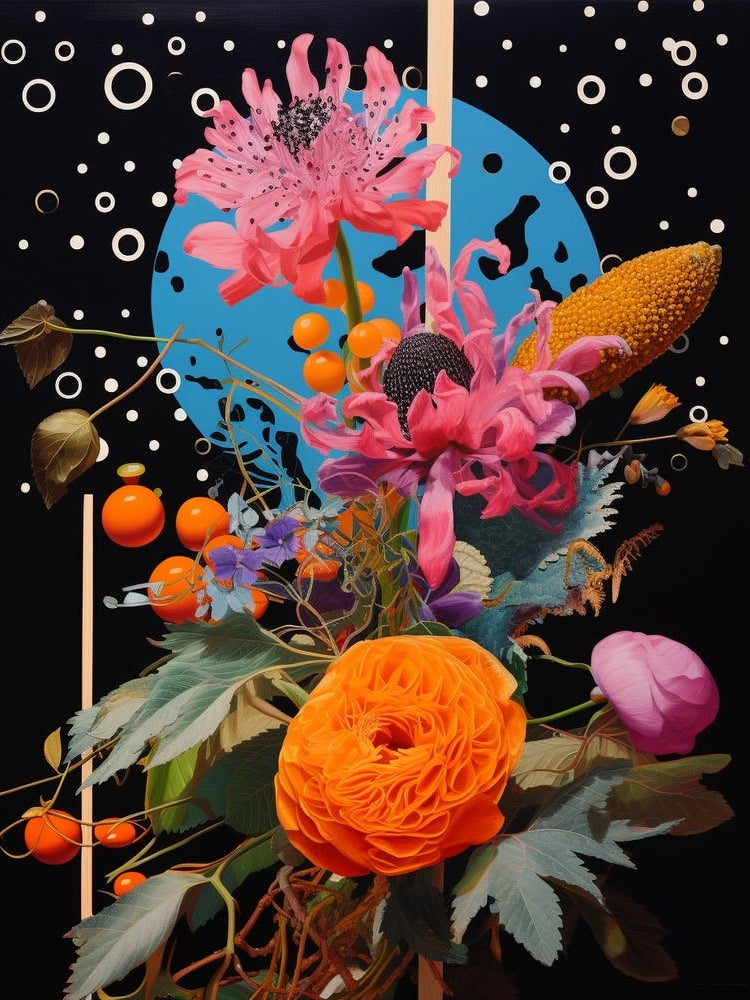 Surreal Florals Veronica Flower 2 Flower Painting