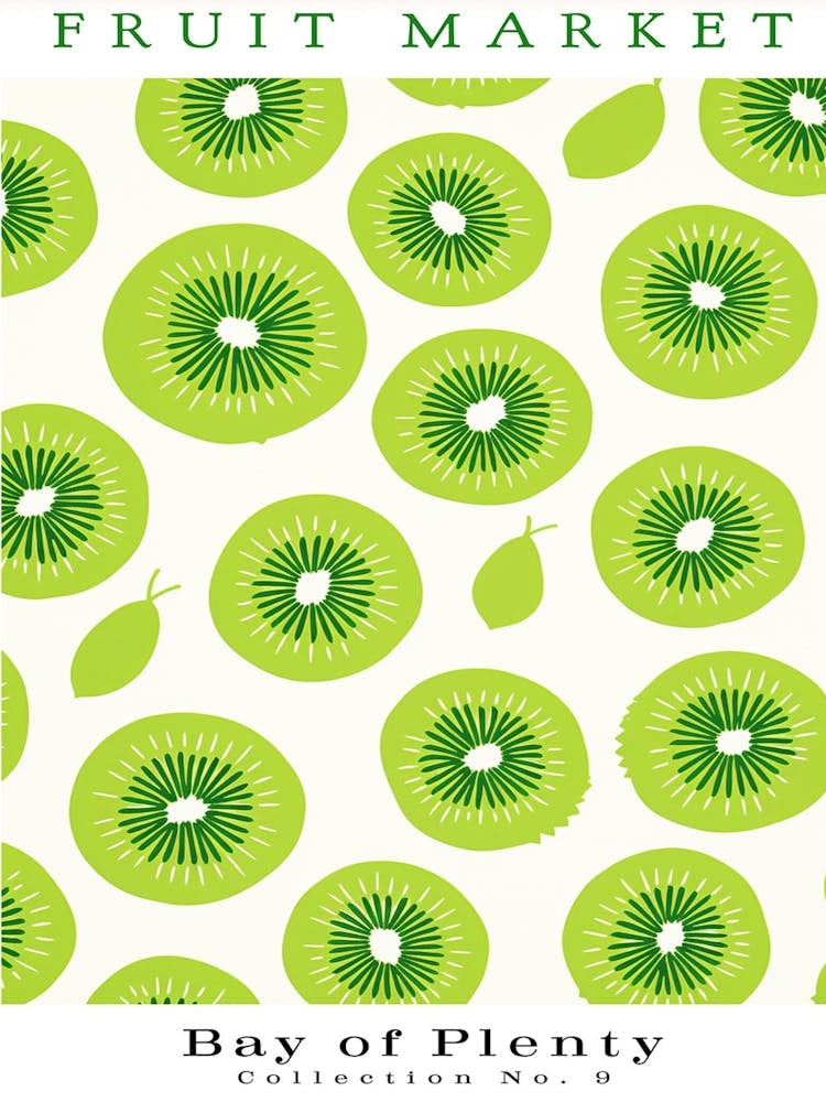 Kiwi Fruit Poster Gift Bay Of Plenty Market