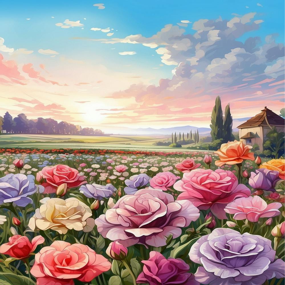 Roses In The Field