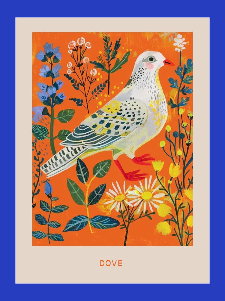 Spring Birds Poster Dove 2