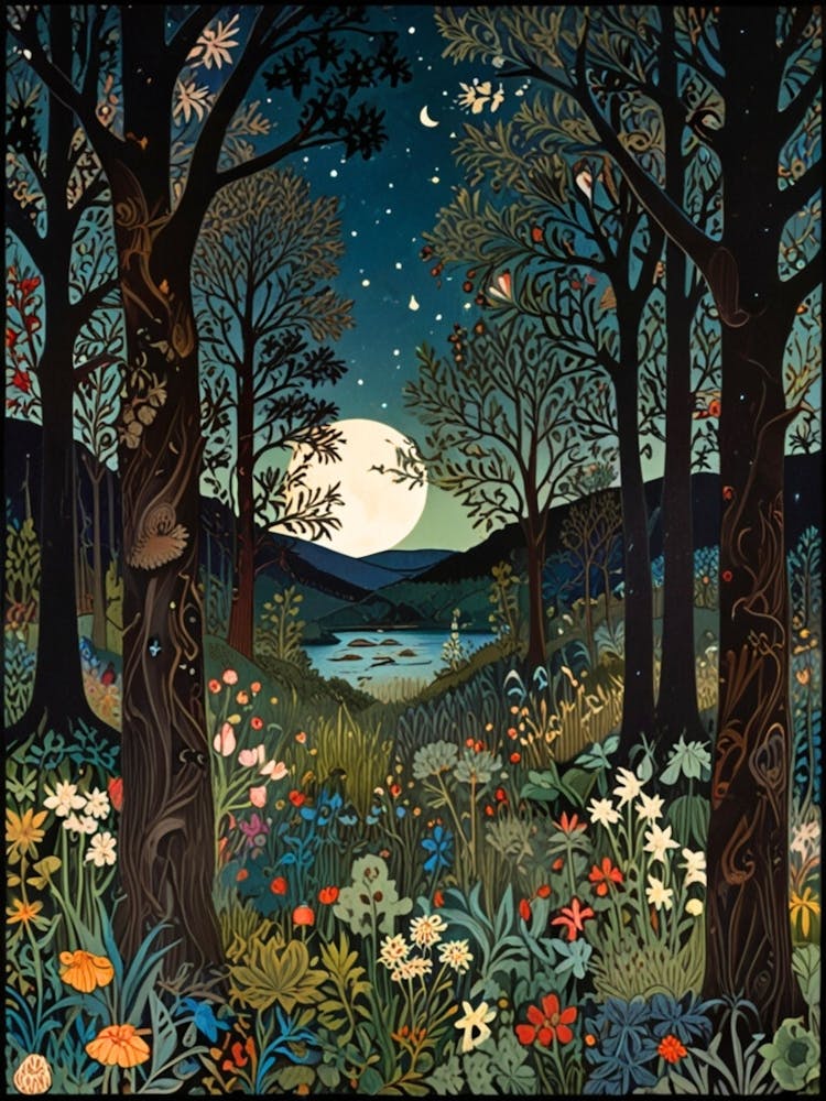William Morris Night In The Woods 37