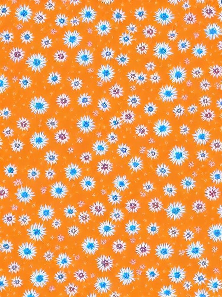 Xanthoceras Sorbifolium Floral Print Warm Tones 1 Flower
