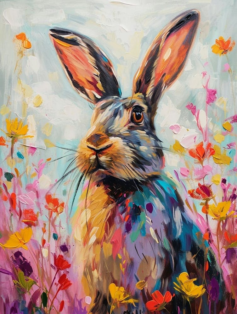 Jersey Wooly Rabbit Painting 4