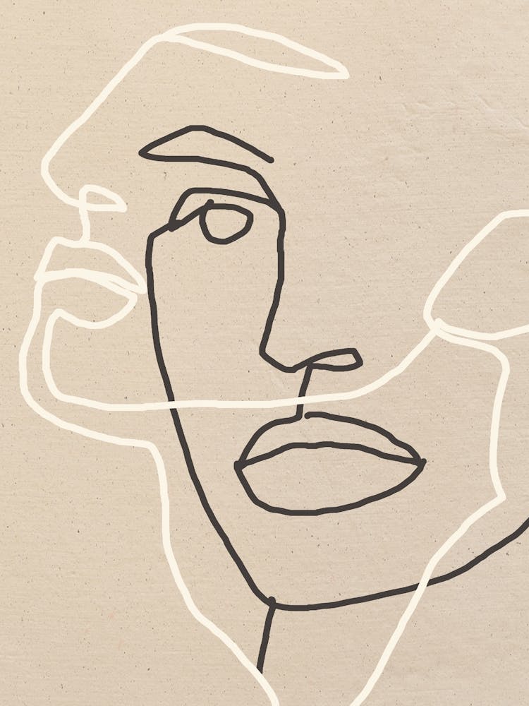 Abstraktes Gesicht 17