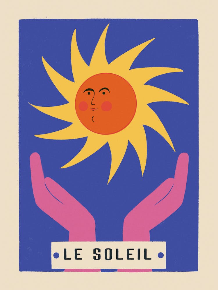 Retro sun print