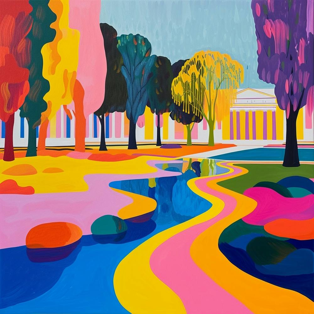 Abstract Park Collection Schnbrunn Palace Gardens Vienna 3