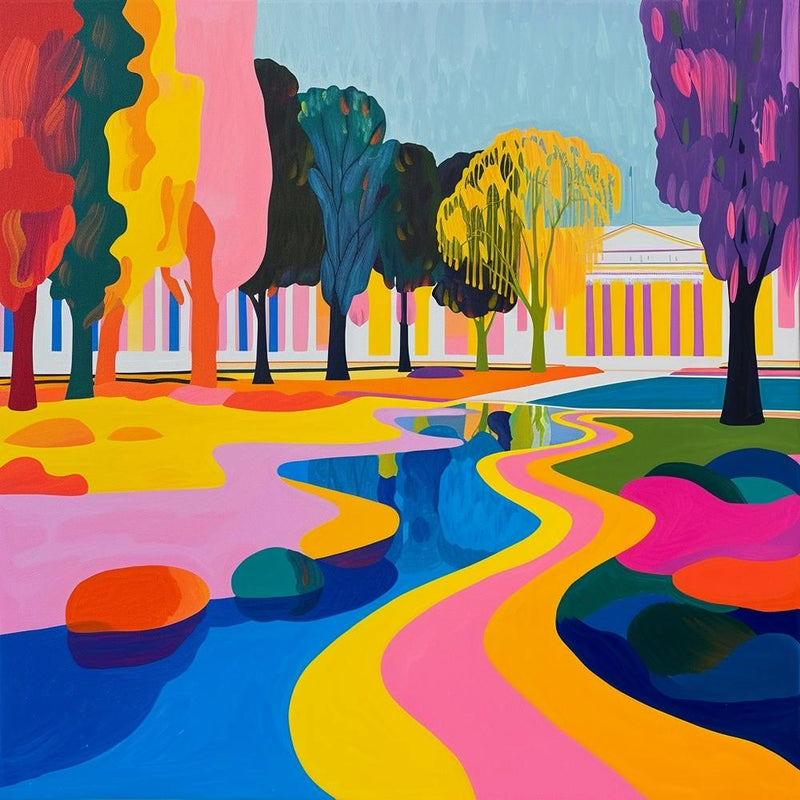 Abstract Park Collection Schnbrunn Palace Gardens Vienna 3