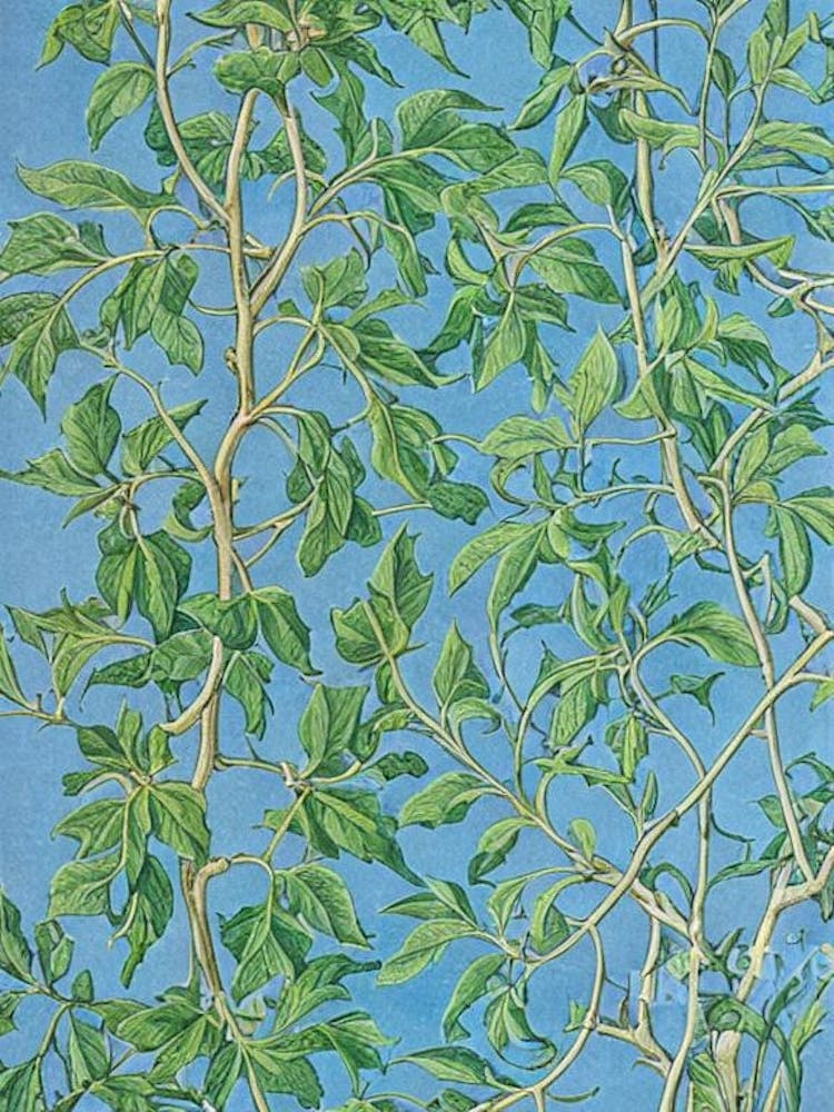 Witch Hazel 2 tree Vintage Botanical