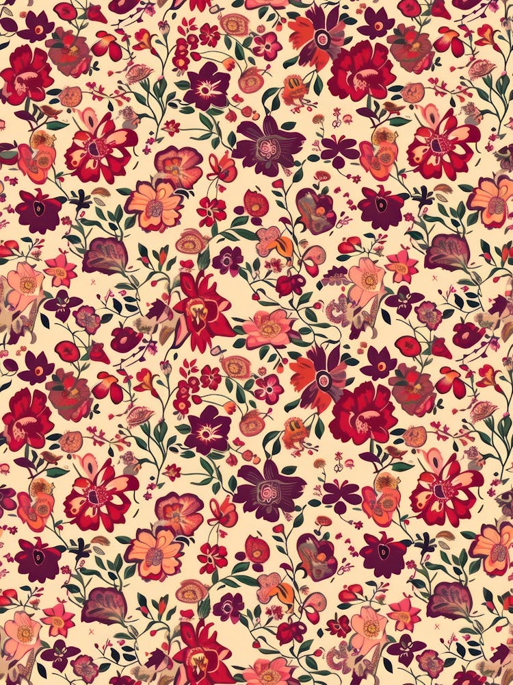 Orchid Orbit London Fabrics Floral Pattern 4