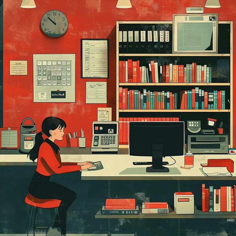 Woman Working In An Office