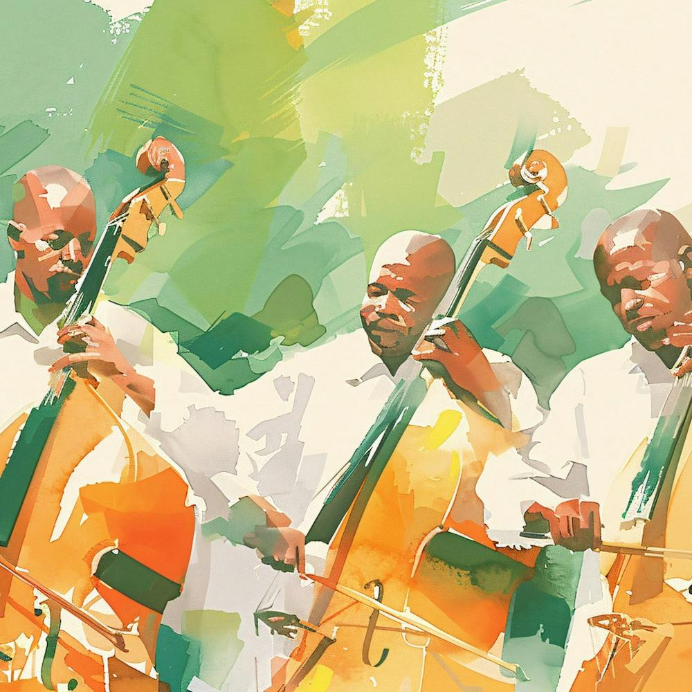 Jazz Musicians Playing Cello
