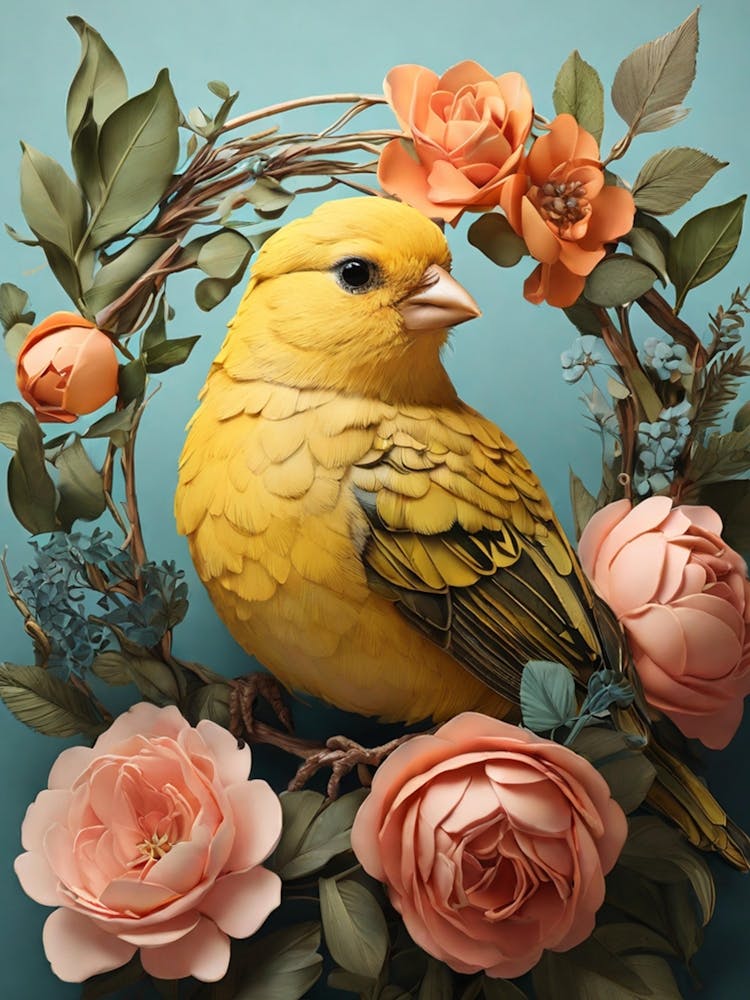 Bird In A Wreath 2