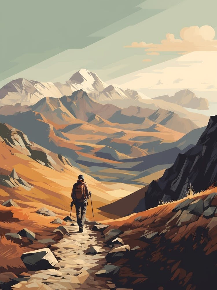 John Muir Trail Usa 1 Hiking Trail Landscape