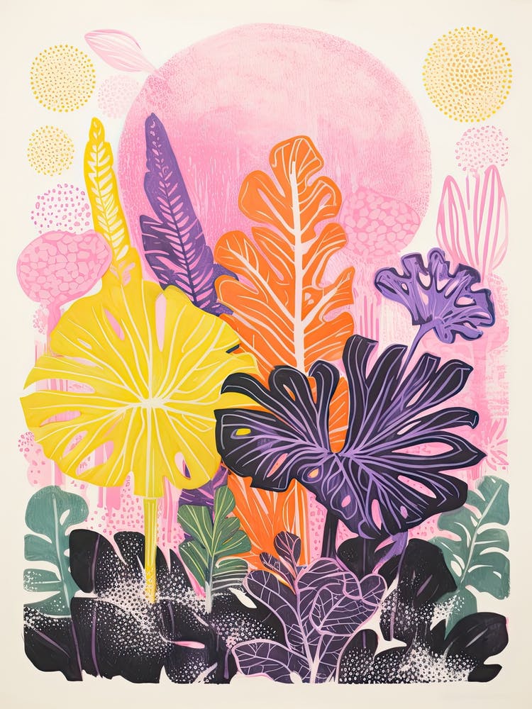 Colourful Botanical Risograph Style 20