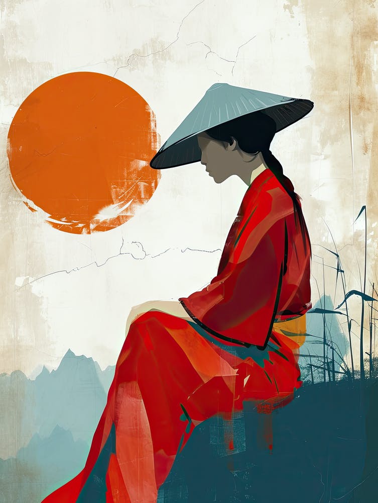 Asian Woman, Boho