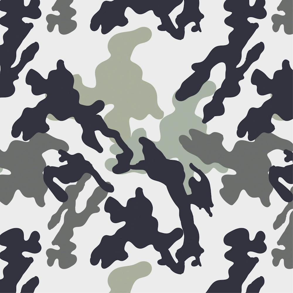 Camo Army Black White