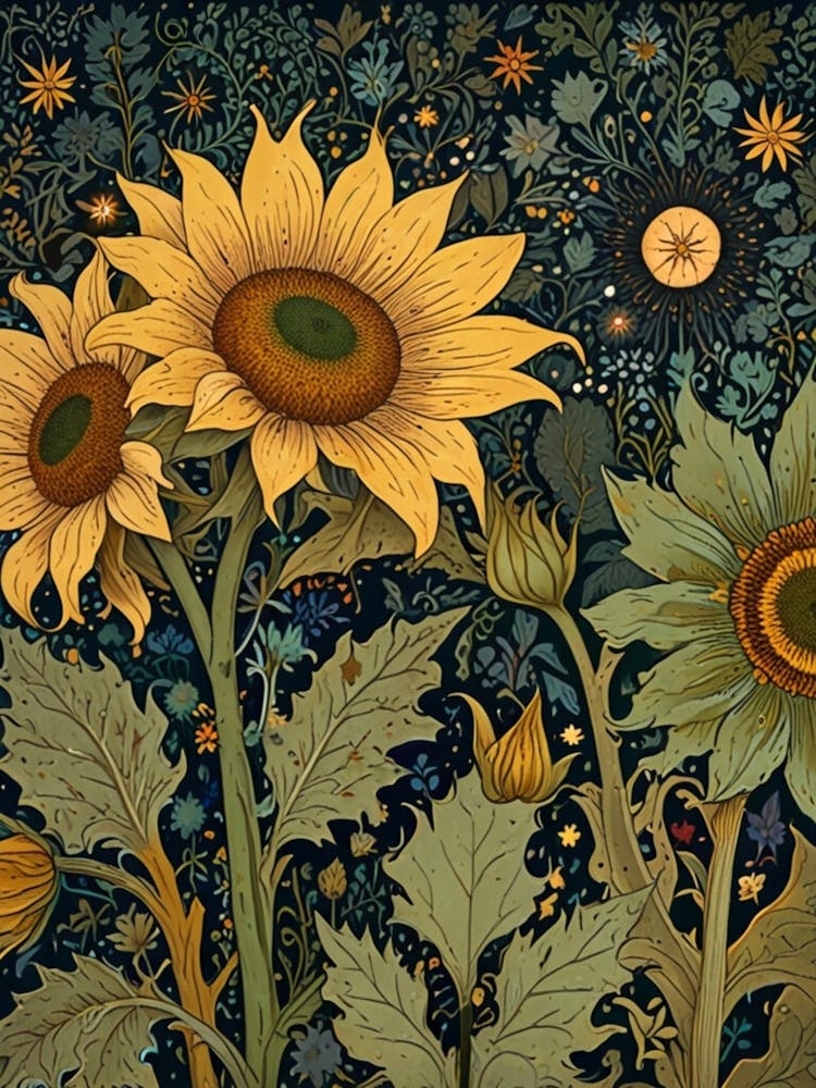 William Morris Sonnenblumen 4