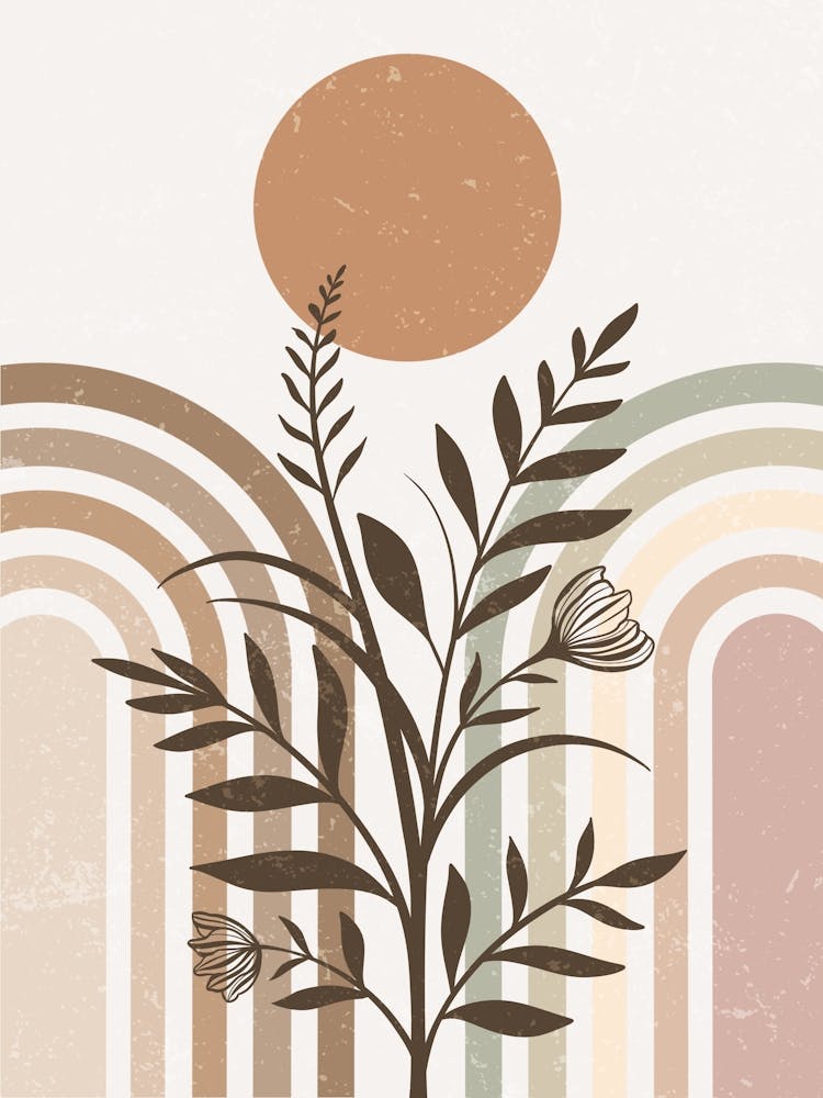Abstract Circles And Leaves 3