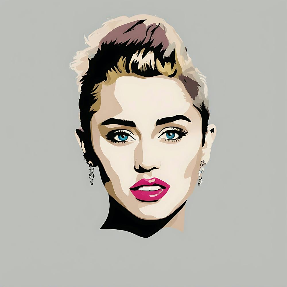 Miley Cyrus painting