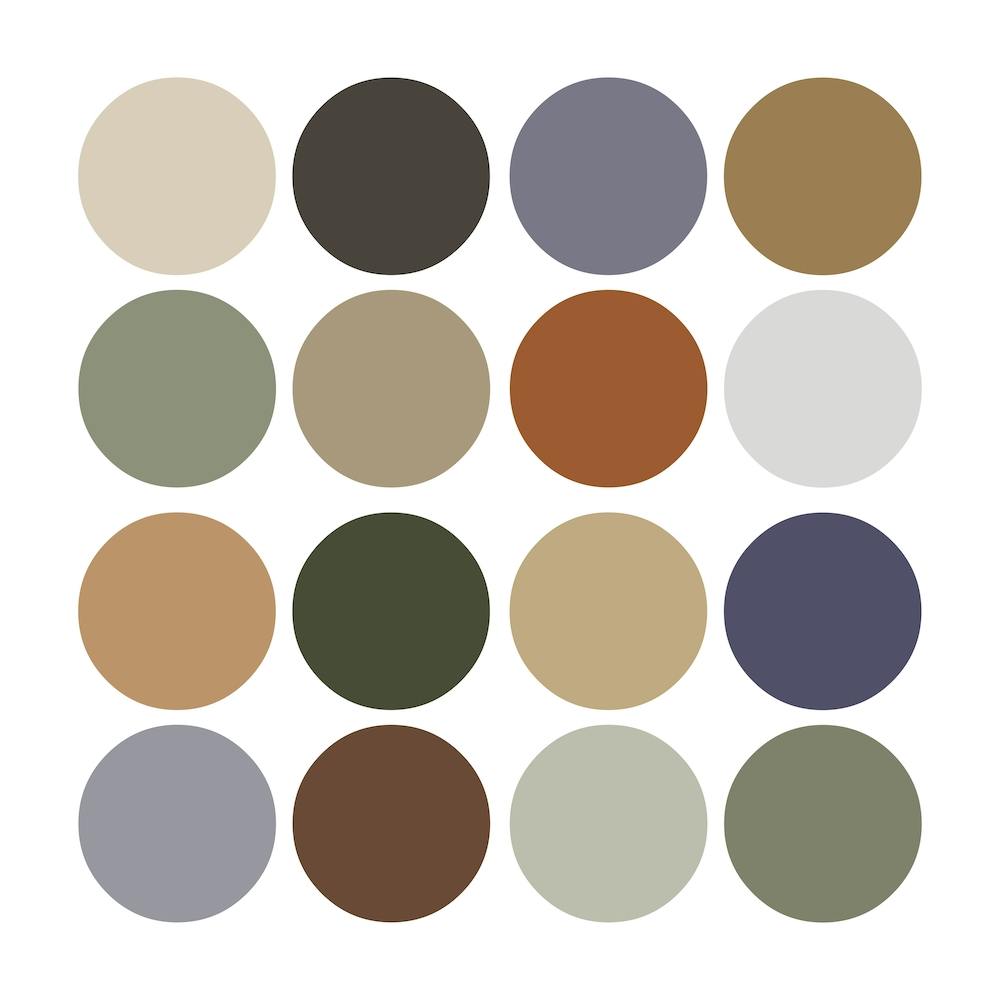 Neutral Shabby Chic Circle Dots