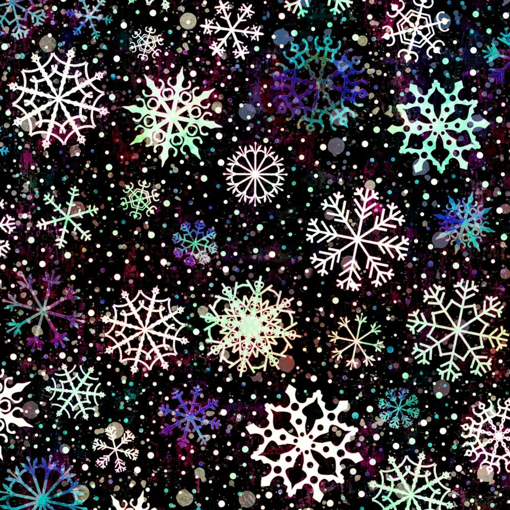 Shiny Winter Snowflake Abstract Christmas Cold Crystal December