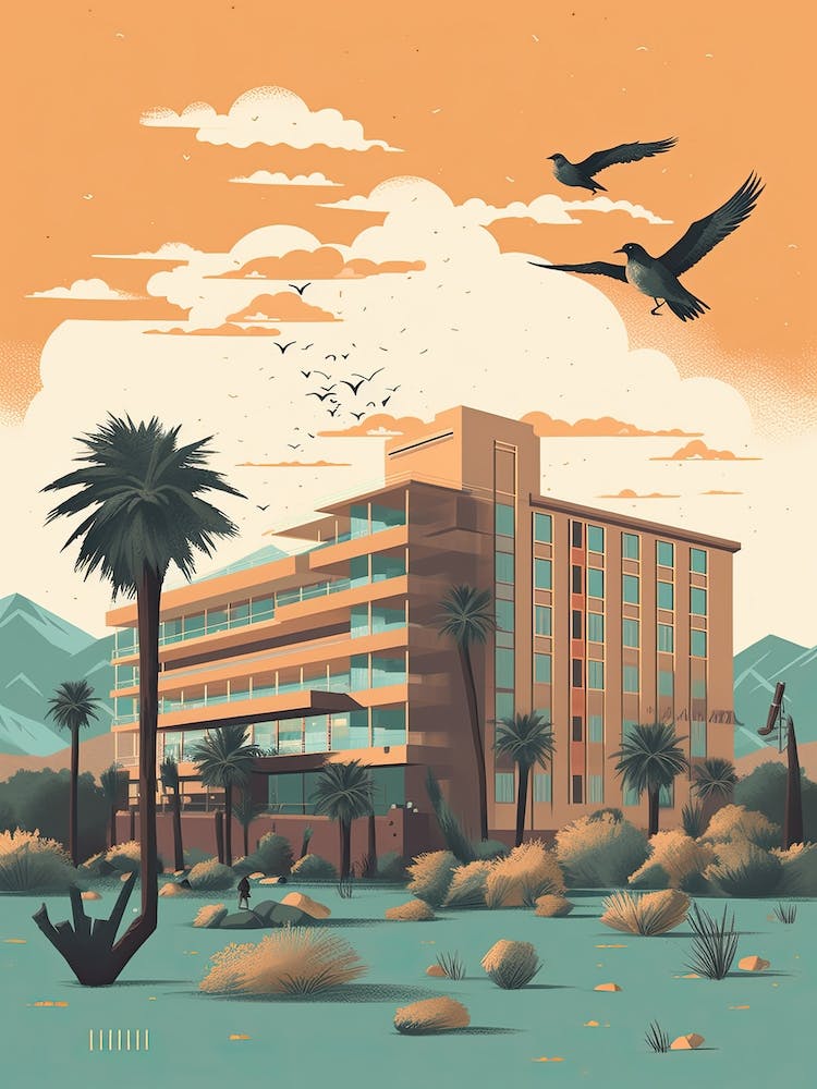 Phoenix United States Travel Illustration 4