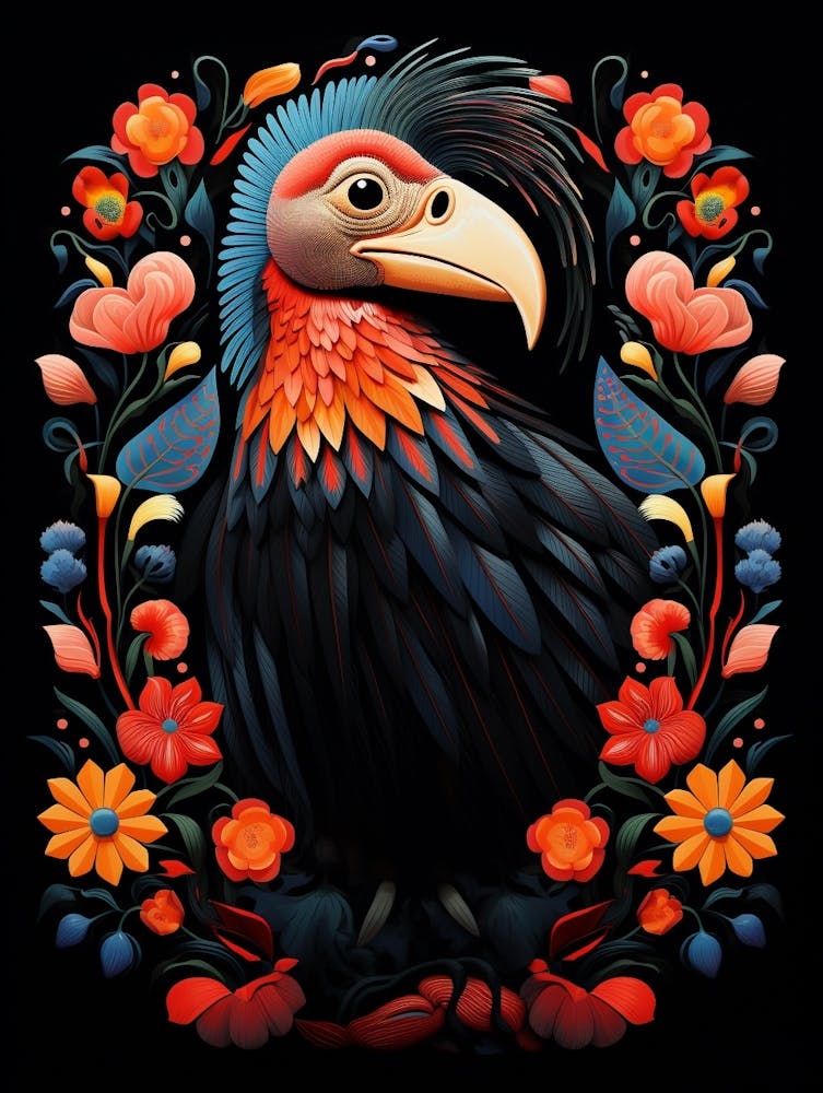 Folk Bird Illustration California Condor 2