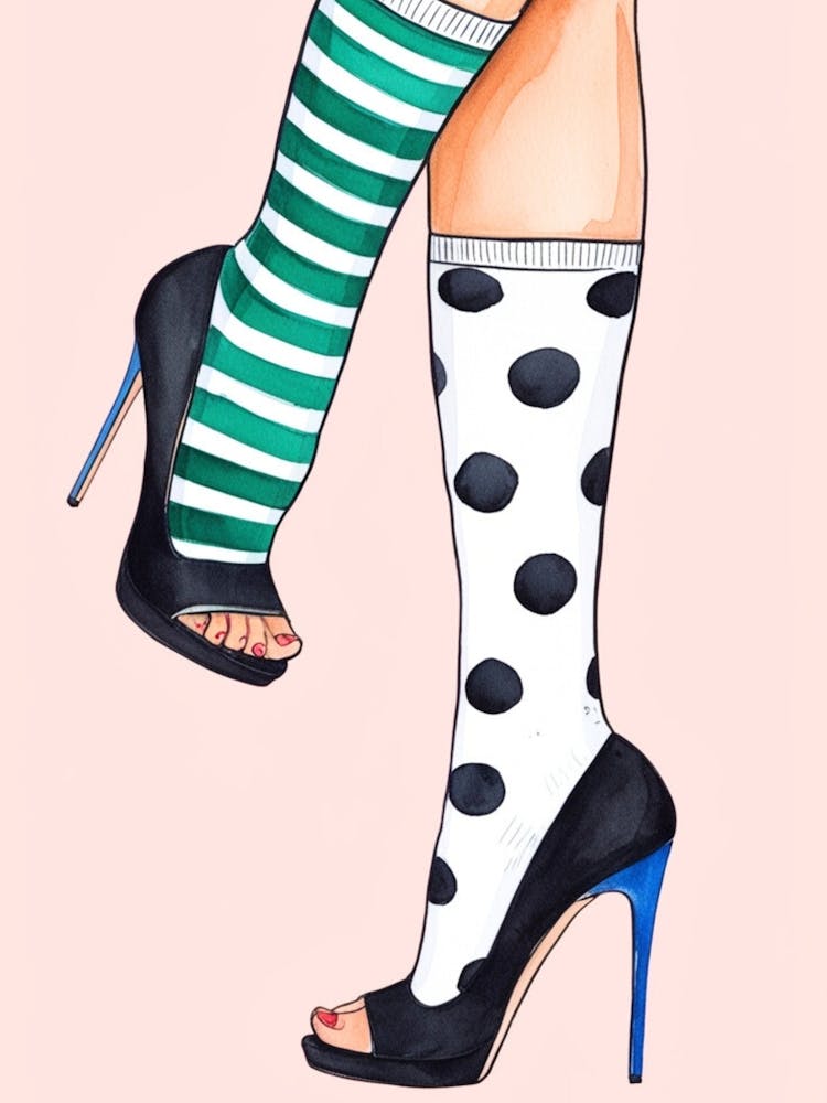 Polka Dot Socks 1