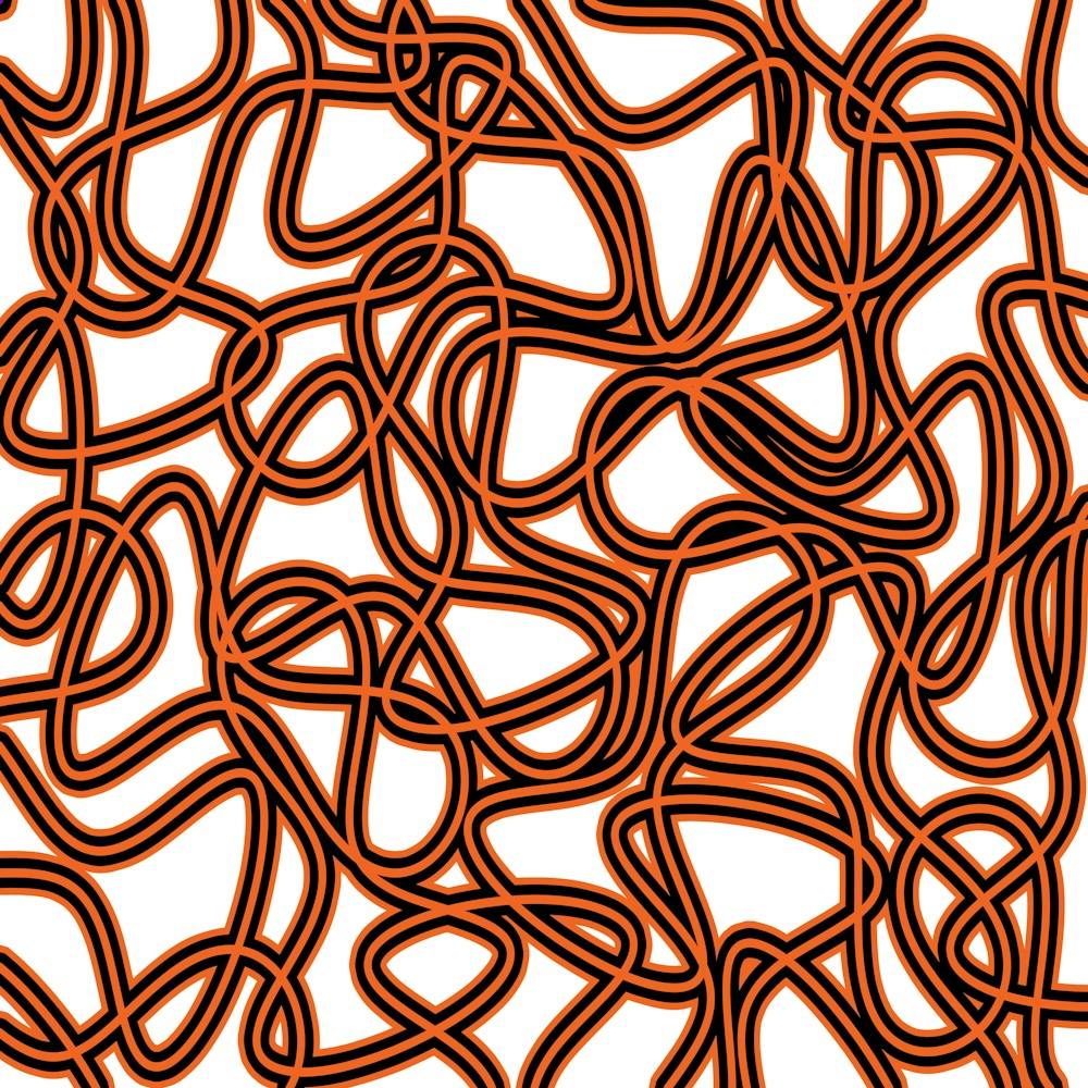 Orange Swirls