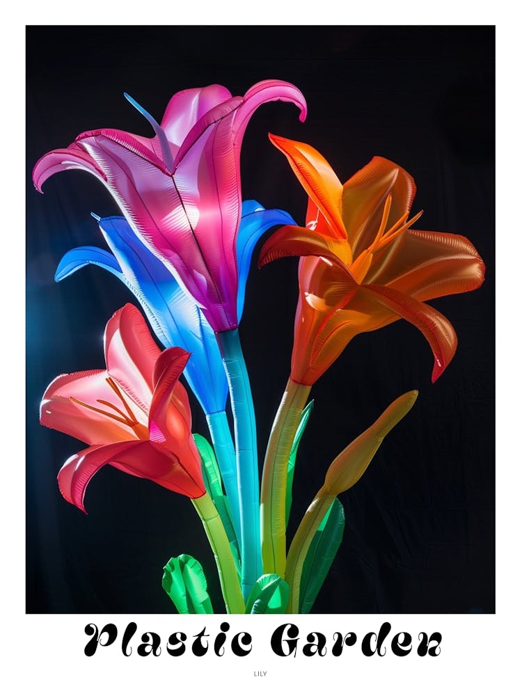 Bright Inflatable Flowers Poster Lily 3