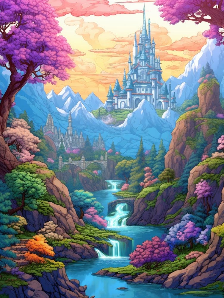 Fantasy Landscape Pixel Art 4