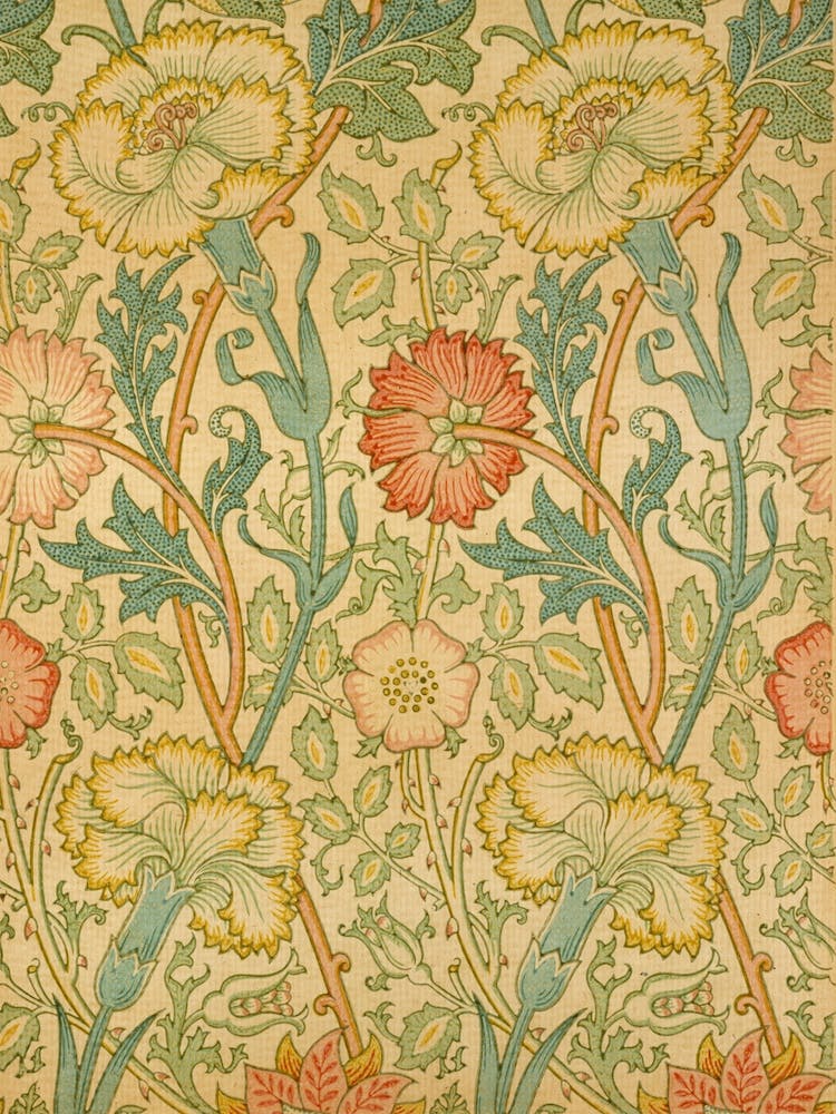 Pink And Rose, William Morris